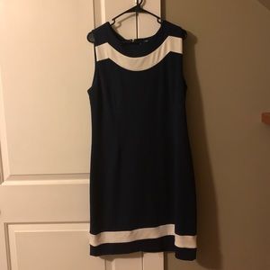 Navy and White Lily Dress!